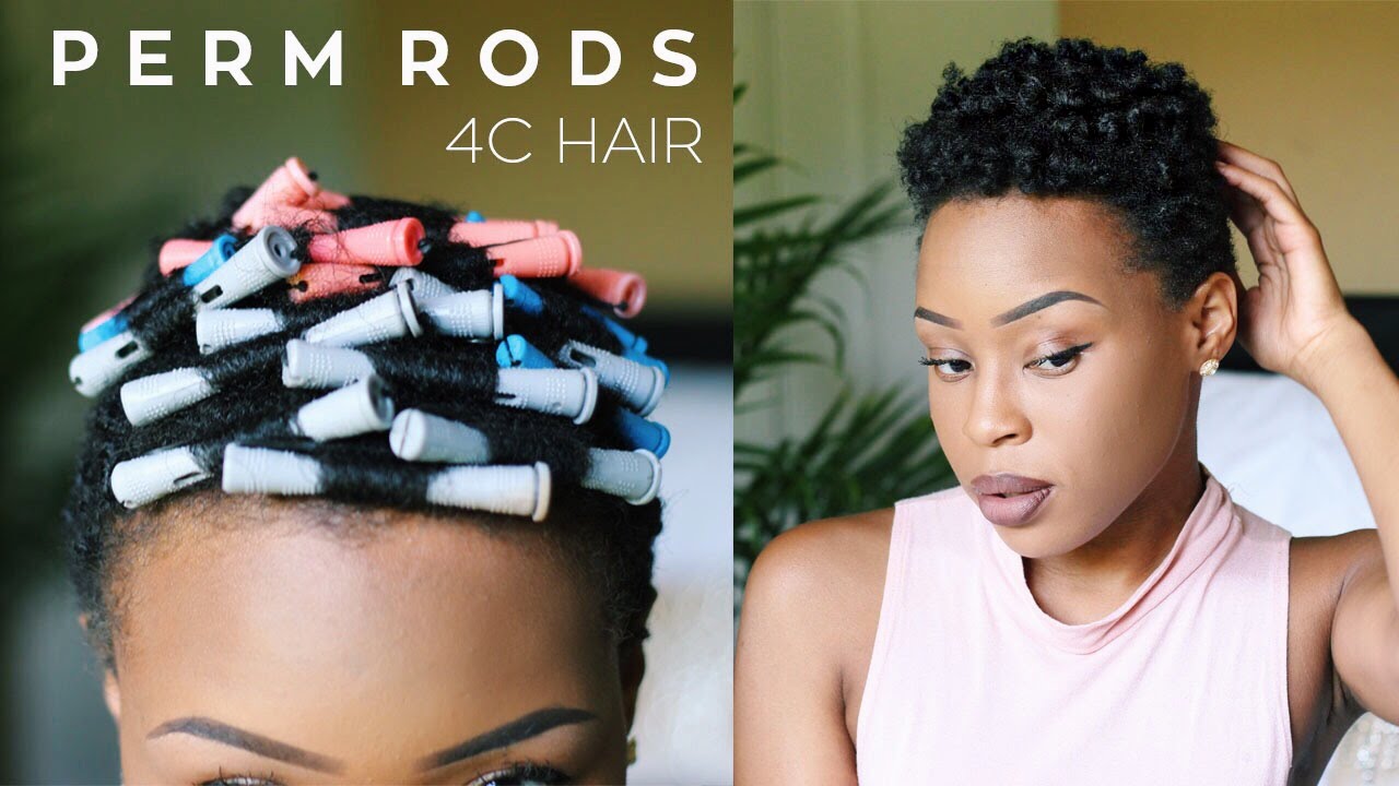 THE BEST Heatless Perm Rod Set on Tapered 4C TWA