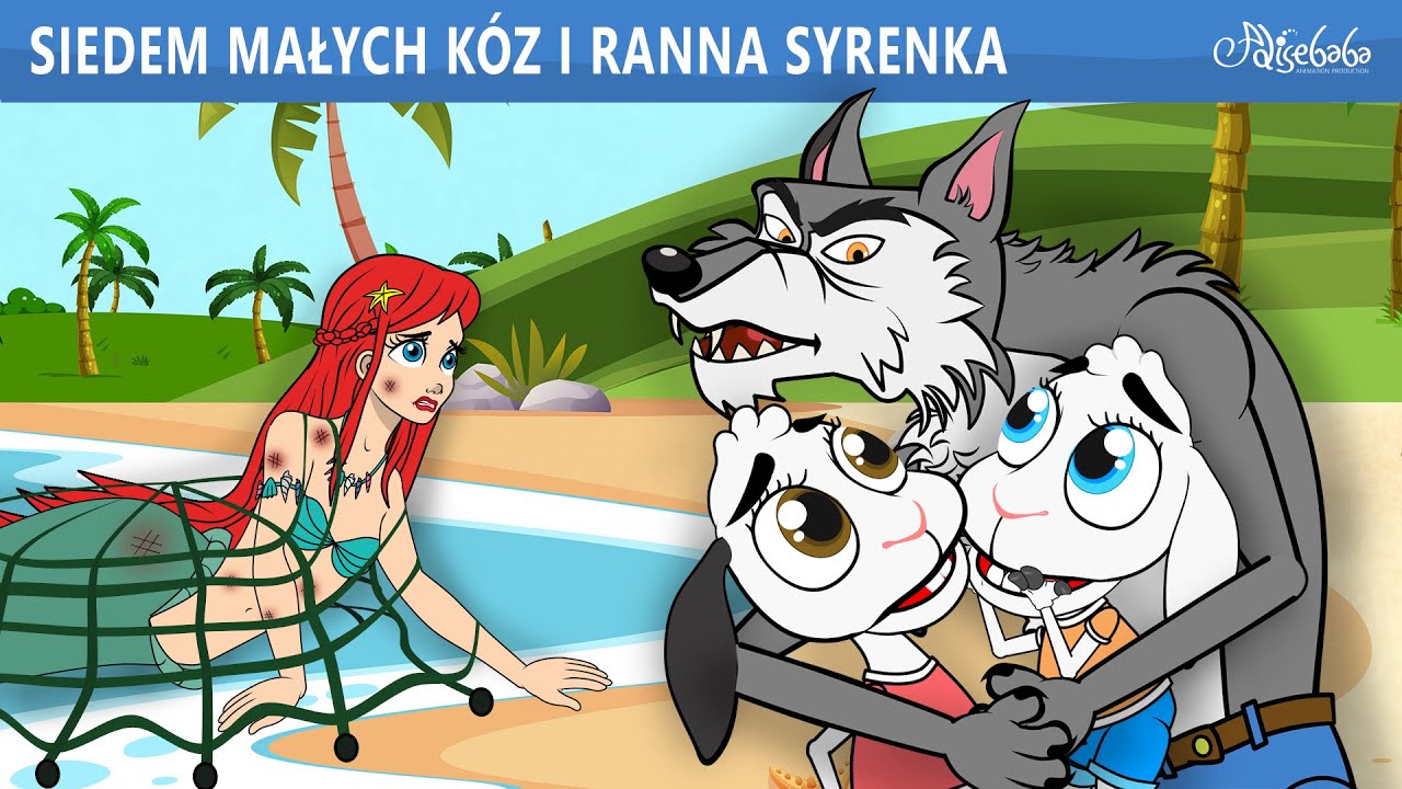 Siedem Małych K&oacute;z i Ranna Syrenka | Bajki po Polsku | Bajka i opowiadania na Dobranoc | Kresk&oacute;wka