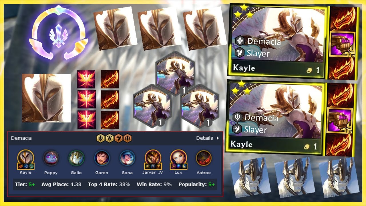 3 Star KAYLE ⭐⭐⭐ OVERPOWERED 😈 Set 9 | TFT Guide | TFT Demacia | Teamfight Tactics