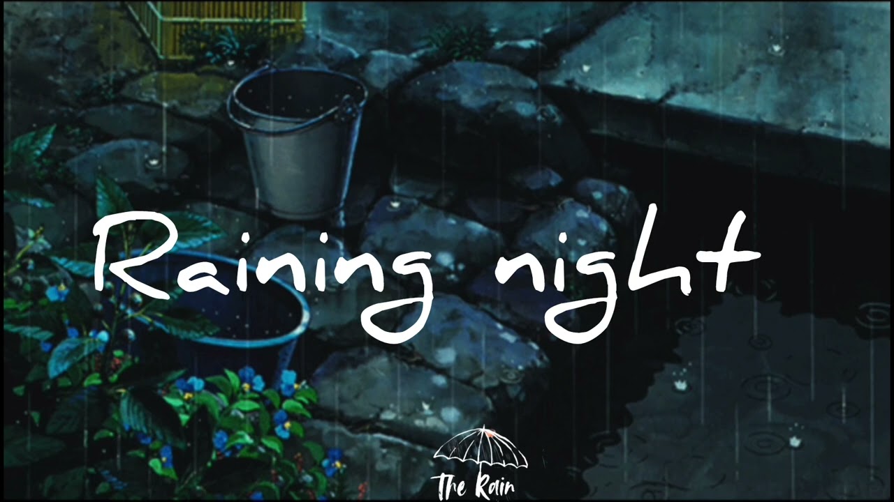 Raining night - relaxing sleep music 🎵