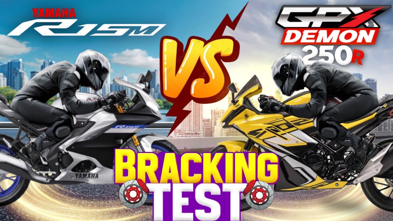 GPX Demon GR250R vs Yamaha R15M ⚡ Real Braking Test in Bangladesh|  Which Bike Stops Faster?
