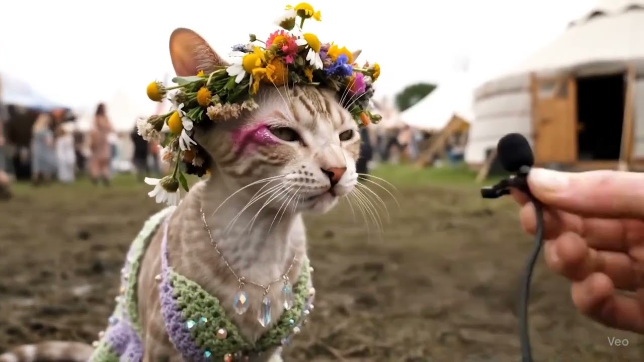 Animals Getting Interviewed At A Festival Made With Google Veo 3 AI (Funny)