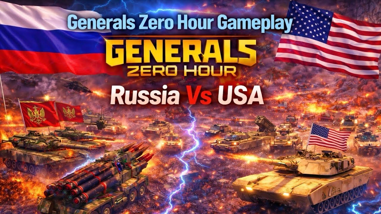 Generals Zero Hour Gameplay Russia Vs USA