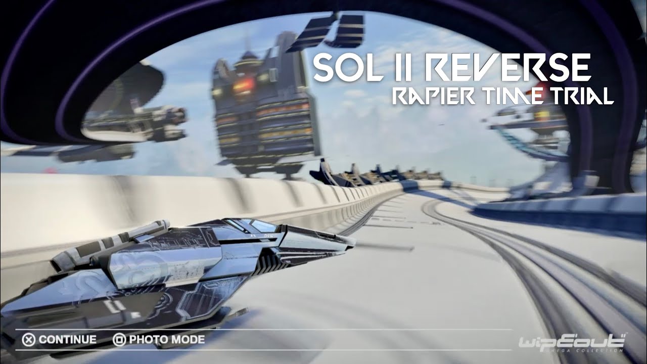 WipEout Omega | Sol 2 Reverse | Rapier Time Trial