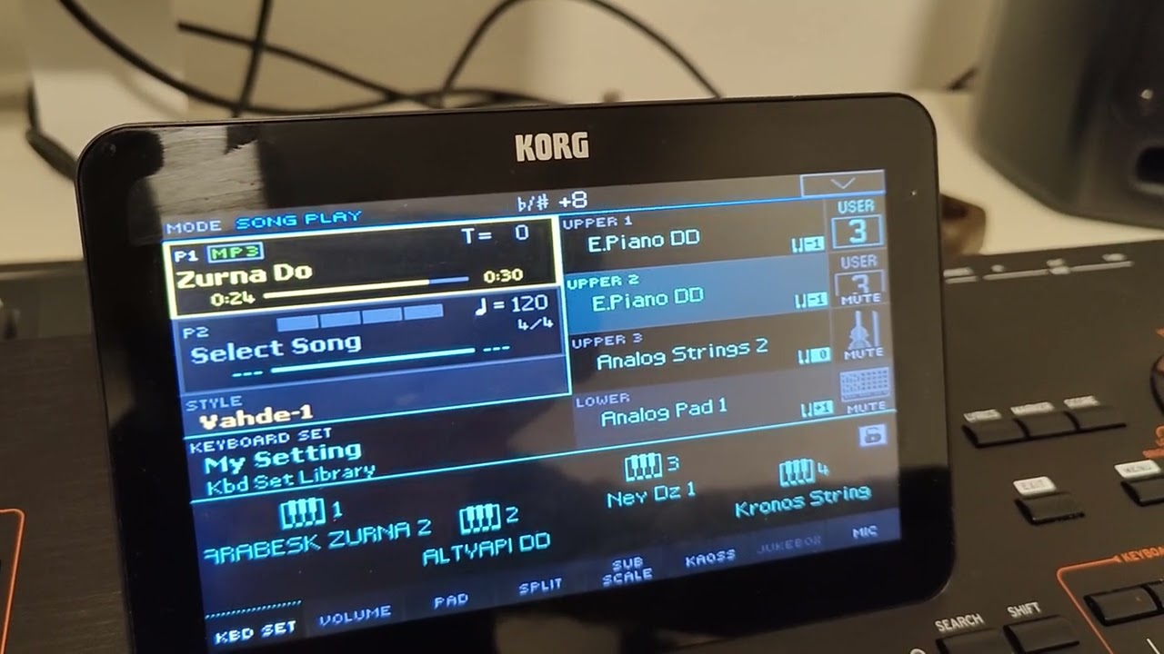 Korg PA Modellerinde MP3 / Midi Transpose açıp kapatmak