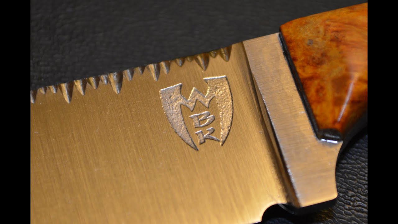 How to put a custom logo on your knife step by step