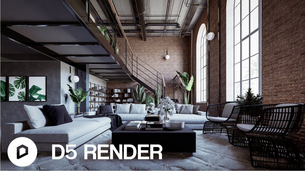 D5 Render 2.3 - Realistic Living Room #6 (interior render)