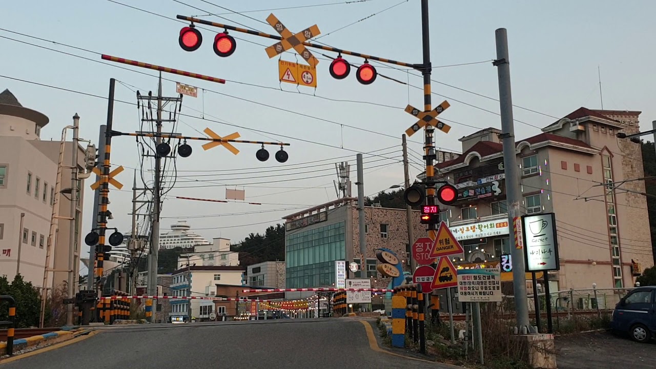 [Railroad crossing in Korea] 정동진 건널목