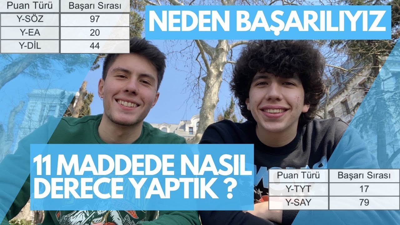!!BİZE DERECE YAPTIRAN 11 ÖZELLİK!! NASIL BAŞARDIK? #YKS2022