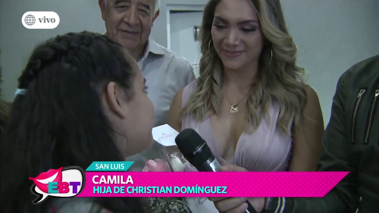 Isabel Acevedo se emocionó con mensaje de la hija de Christian Domínguez