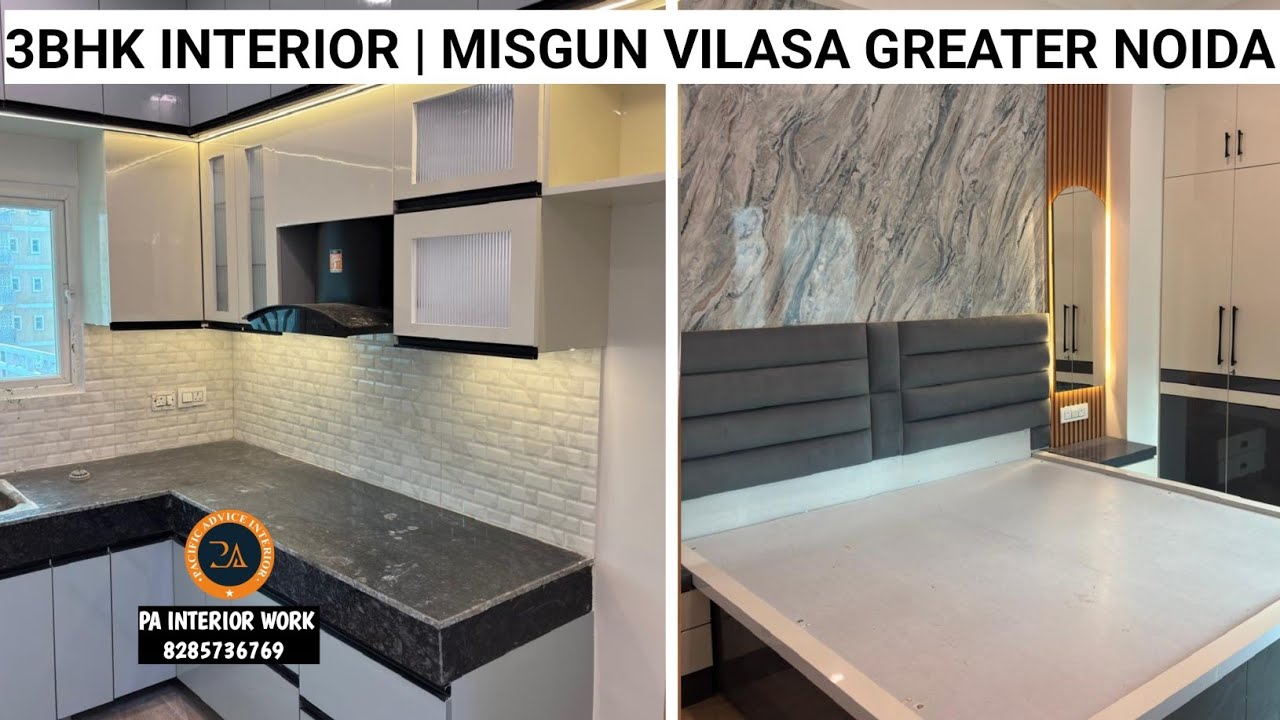 Migsun Vilaasa greater noida | 3bhk Interior design Small budget big makeover 8285736769
