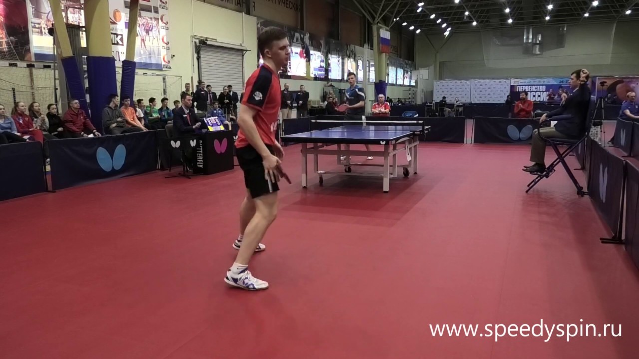 Sidorenko-Tikhonov.Validol match.1\4.Russian Junior Table Tennis Championship 2019. FHD