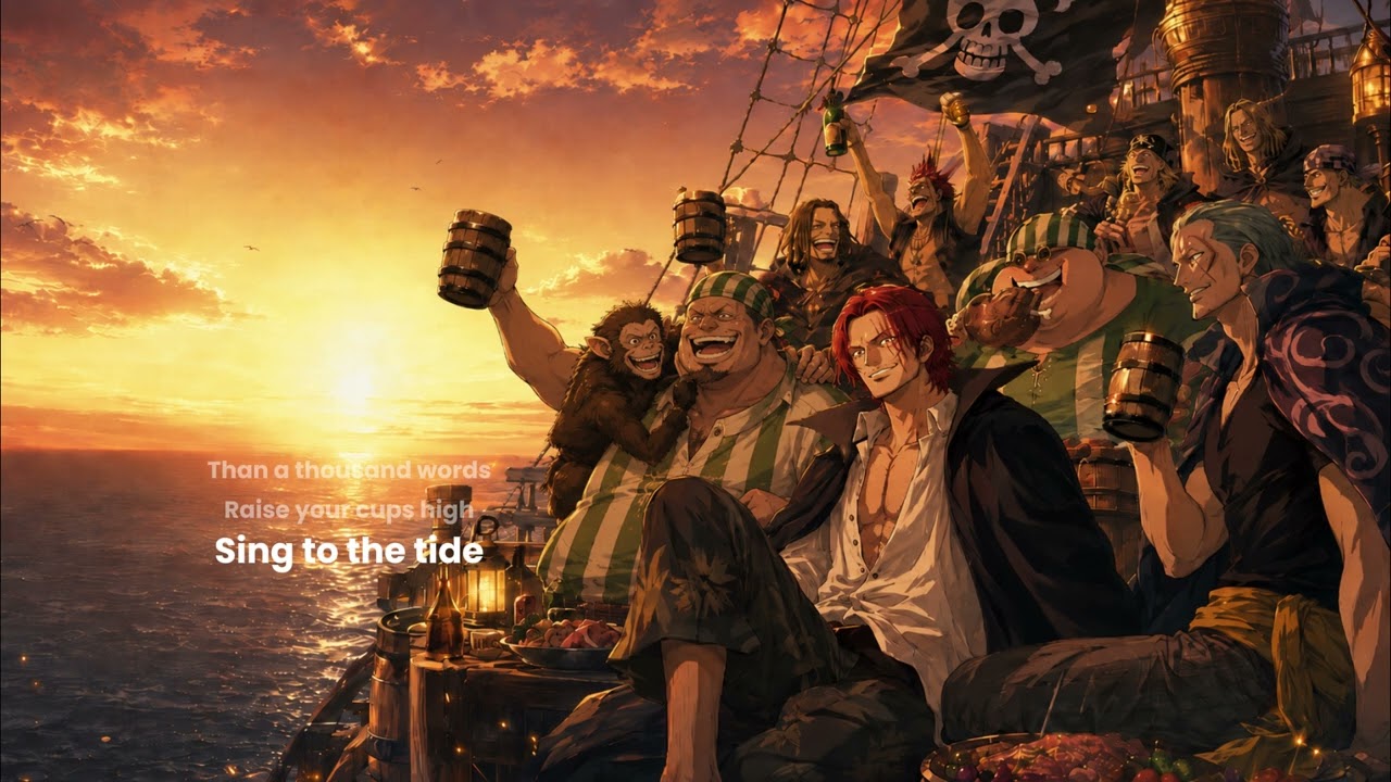 One Piece Shanks Song &ndash; Red Hair Pirate Anthem | Sea Shanty UK Drill Fan Song