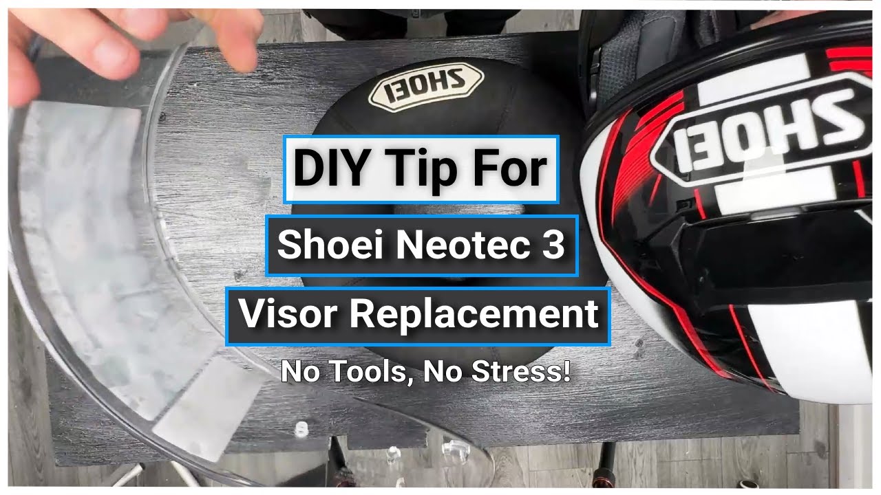 Как снять и установить визор SHOEI NEOTEC 3 за 1 минуту? | Moto Central UK