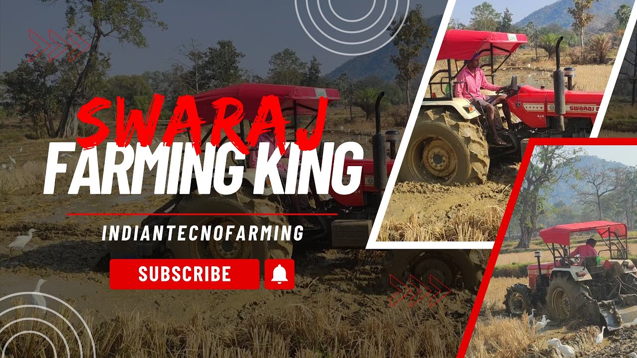 Muddy tractor swaraj 855@Indiantecnofarming 