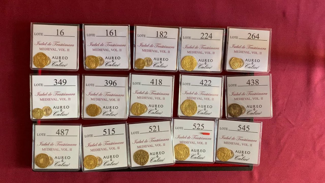 15 MONEDAS DE ORO DE LA CORONA DE ARAG&Oacute;N