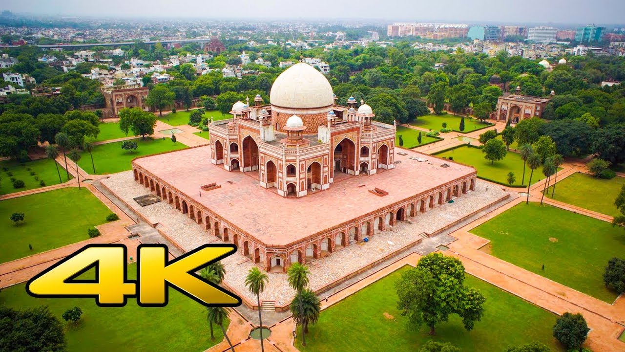Beautiful World Heritage Sites in Delhi, India in 4K Ultra HD