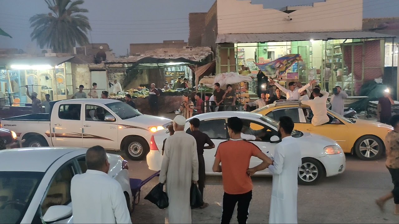 استقبال أهالي قضاء الشنافيه استلام الصندوق الخاتم الذي يظم ضريح سيدي ومولاي عبدالله بن الحسن