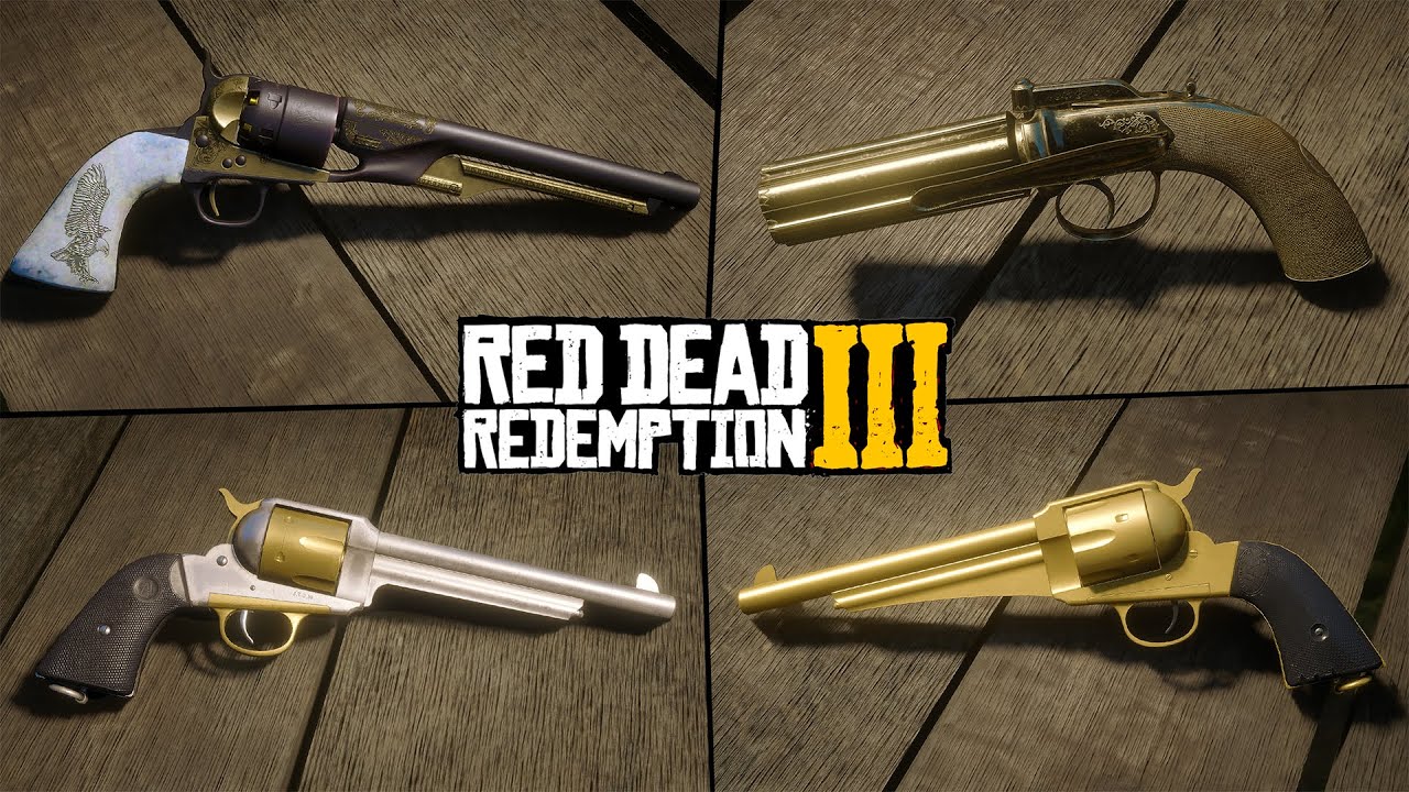 4 легендарных револьвера в Red Dead Redemption 3! (RDR3)