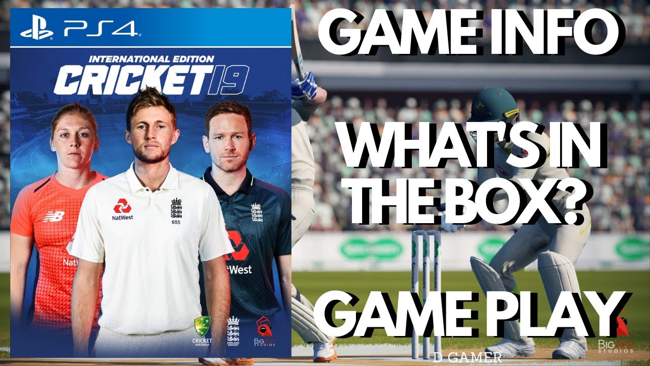 Cricket 19 ps4 unboxing & only gameplay