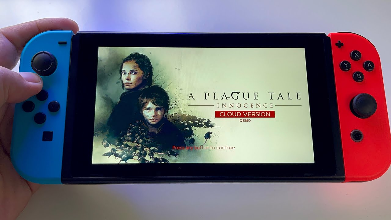 A Plague Tale Innocence | Nintendo Switch V2 handheld gameplay  - cloud version