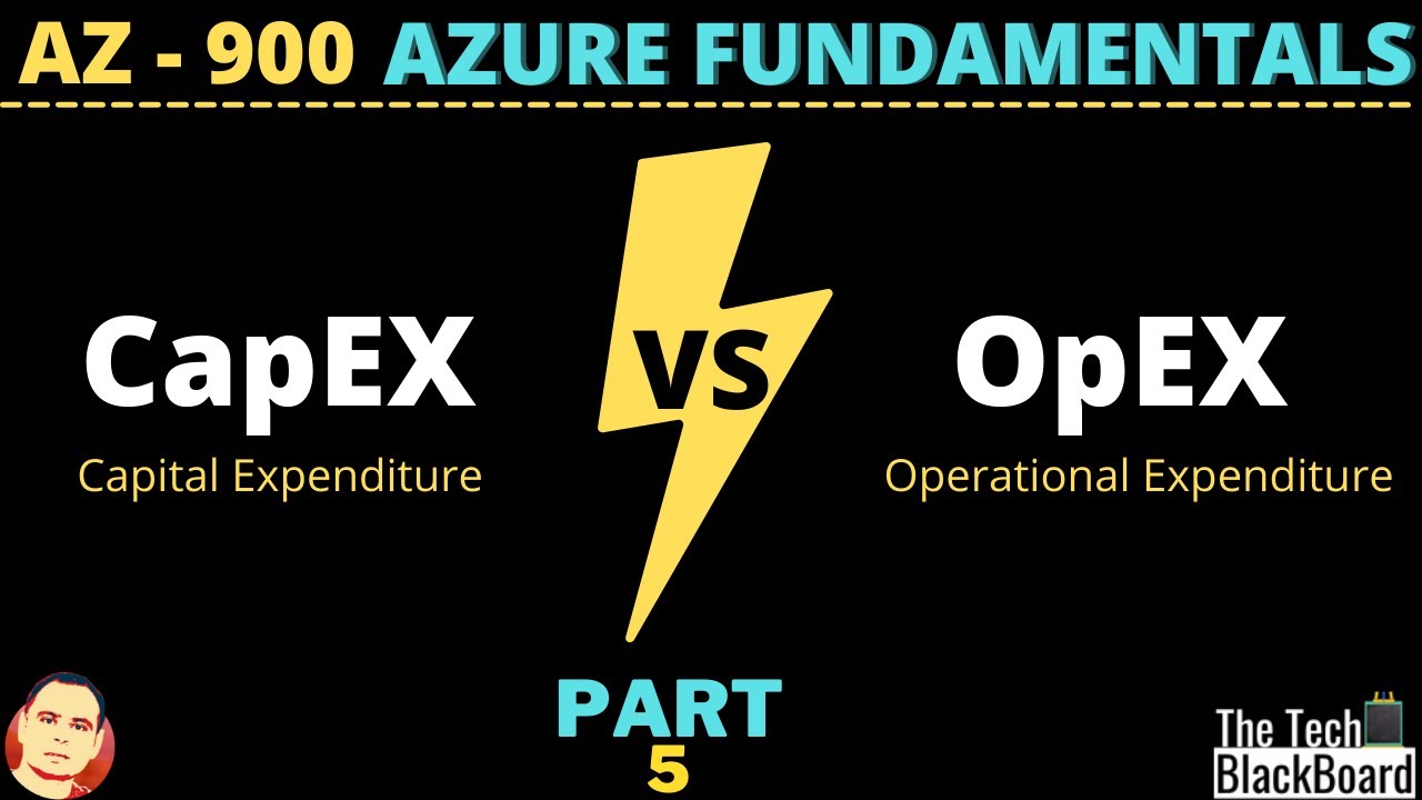 Azure Fundamental Part 5: CapEX vs OpEX, Difference between them, examples and full comparison.