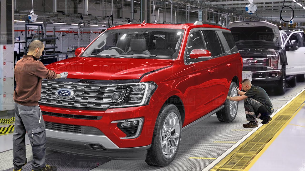 Tour of Ford Billions $ Factory Producing the Massive Expedition - Production Line