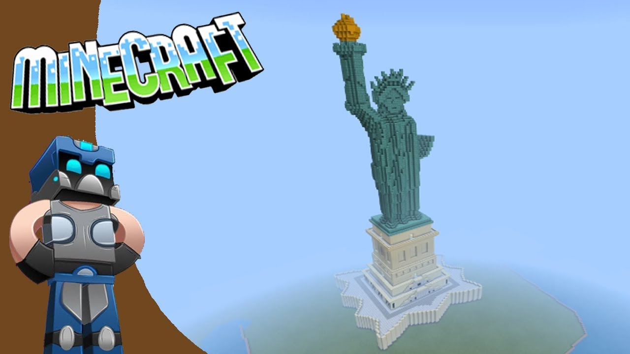 Minecraft: Como hacer la Estatua de la Libertad Tutorial
