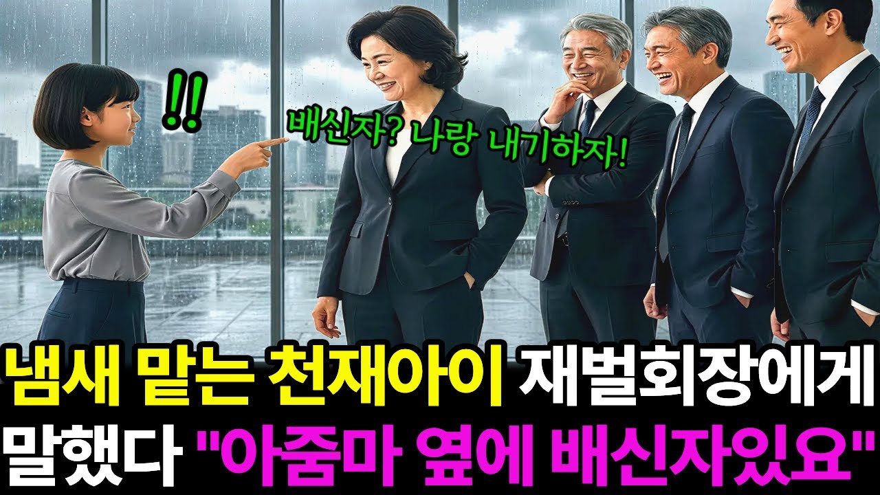 냄새 맡는 천재아이 재벌회장에게 말했다 