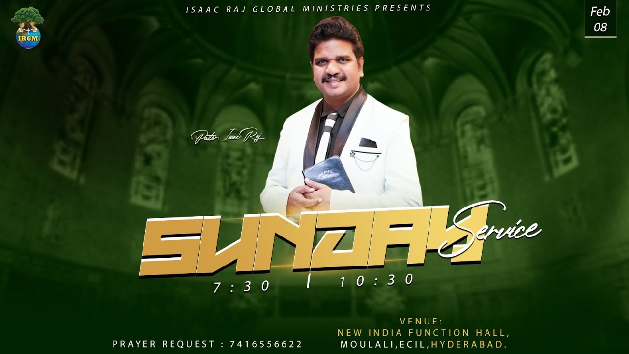 SUNDAY  WORSHIP  LIVE  SERVICE II 08.02.2026 II #live  #irgmchurch #sundayservice #worship