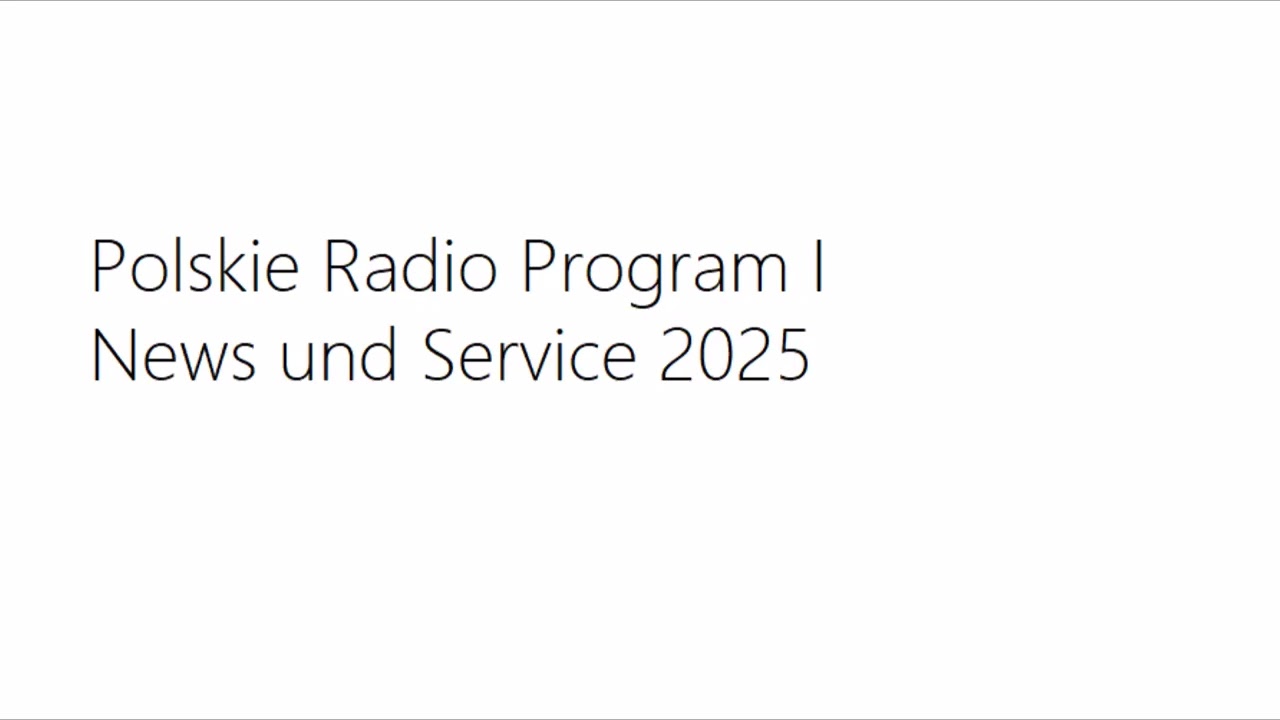 Polskie Radio Jedynka - News & Service 2025