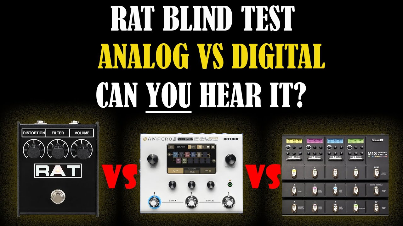 RAT Pedal Blind Test: Original vs Line 6 M13 vs Ampero Stomp II