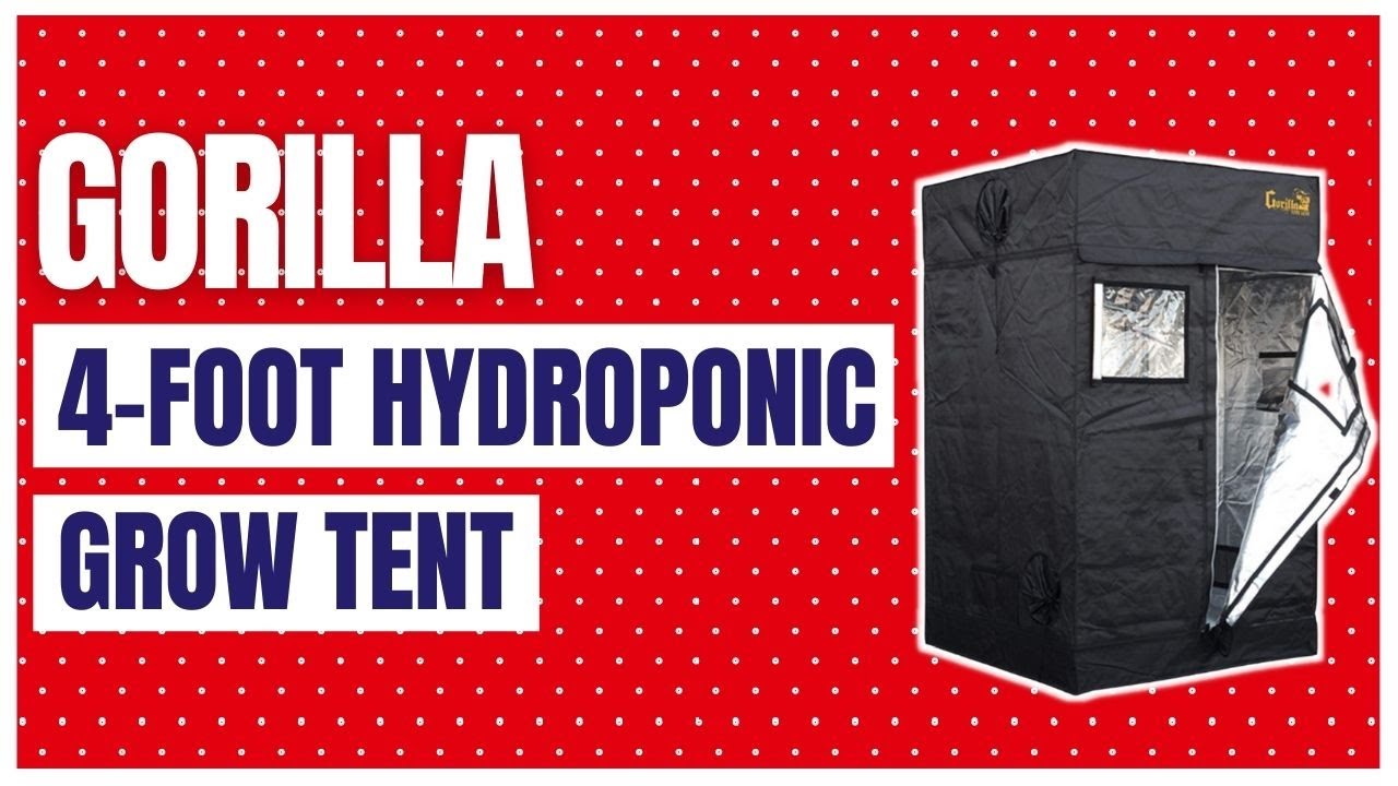 Gorilla Grow Tent Lite Line | Complete 4-Foot by 4-Foot Reflective Hydroponic Grow Tent