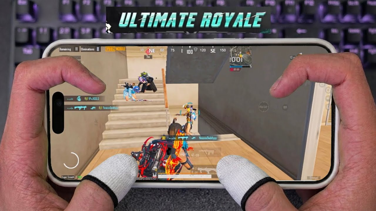 1vs4 Clutches In Ultimate Royale 🔥 iPhone 16 Pro (120 Fps)