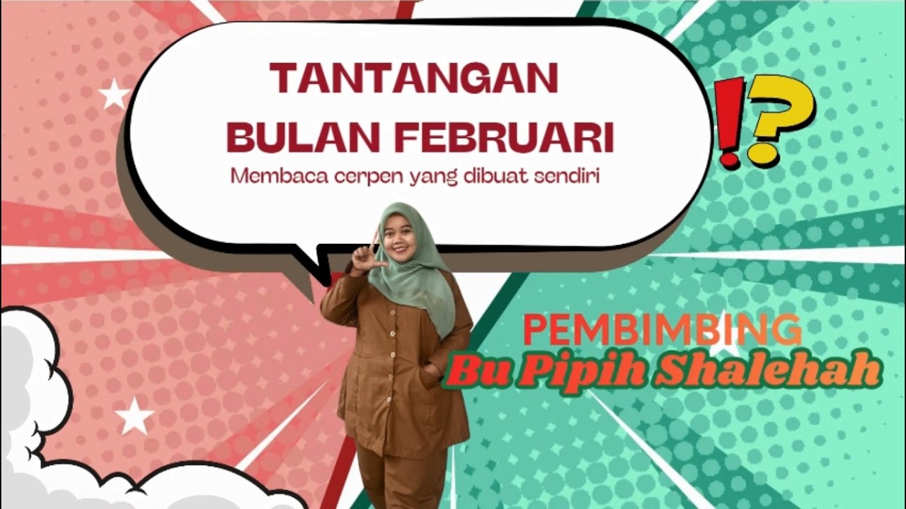 Tugas pembimbing pipih salehah membaca cerpen yang di buat sendiri bulan Februari 2026