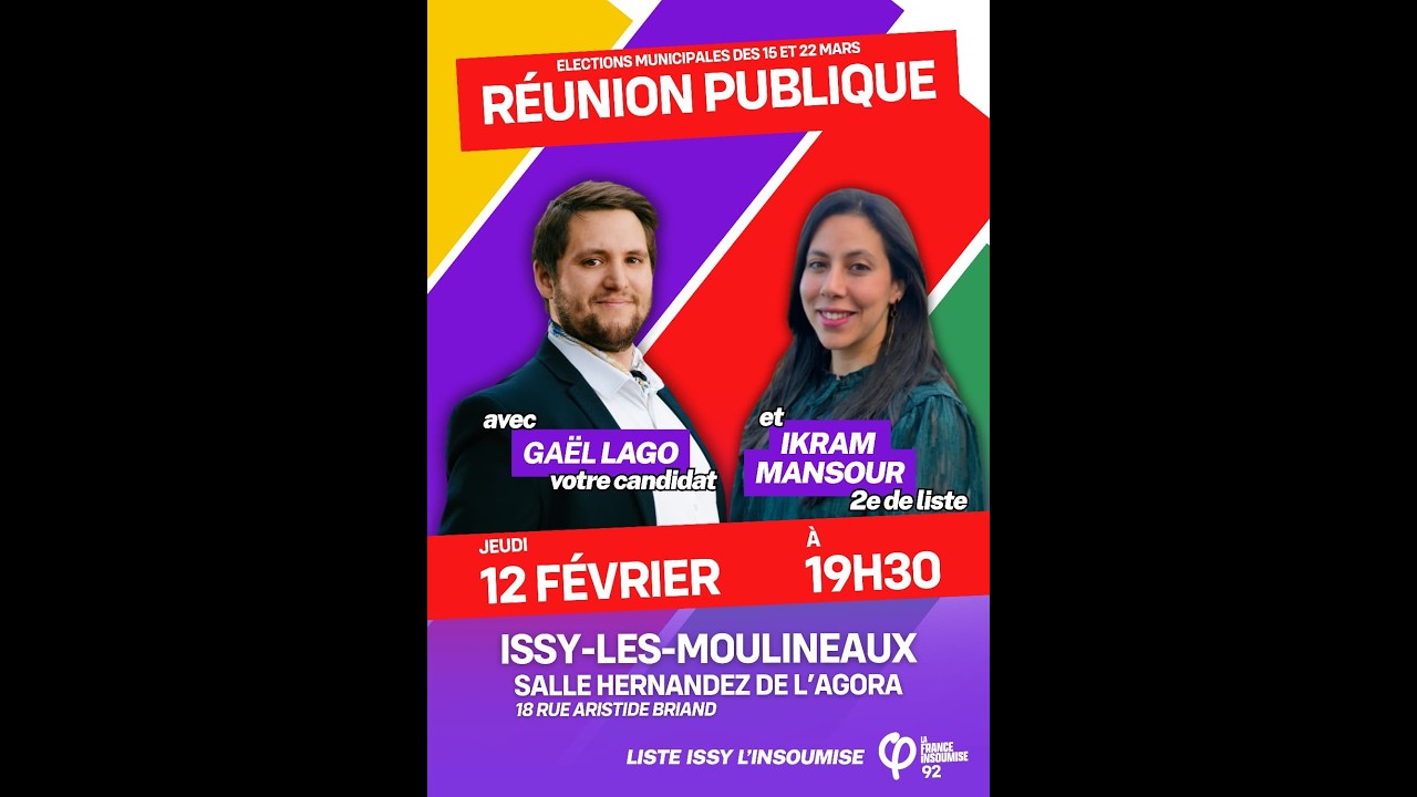 Réunion publique - Campagne municipale 2026