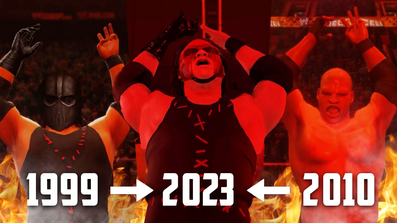 Kane's Ring Pyro Evolution in WWE Games (1999 - WWE 2K23)