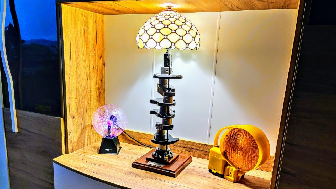 Verwandle eine alte Kurbelwelle in eine wunderschöne Lampe
