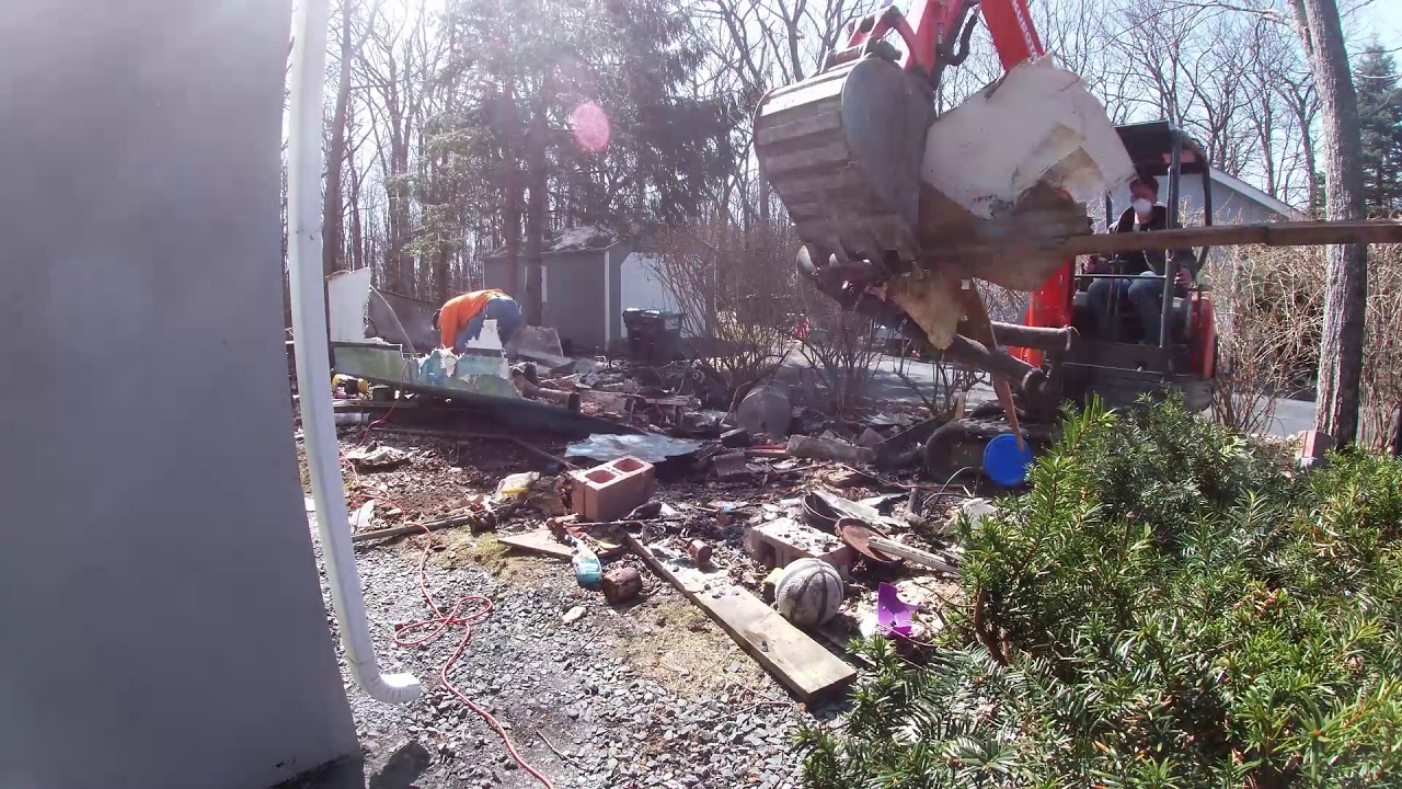 Demolishing a HUGE Boat in The Poconos | Timelapse Video