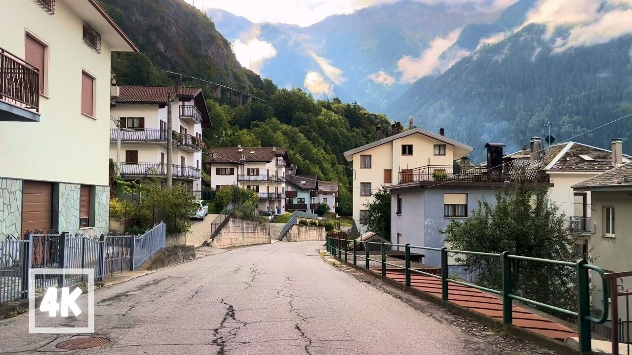 Slow TV Journey: Sondalo to Lovero, Italy | Autumn Road Trip (30 Min 4K Dashcam)