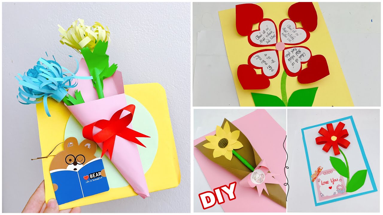 4 Cách làm hoa bằng giấy đơn giản | DIY Paper Flower Bouquet | 4 Ideas Paper GiftsI DIY Channel #258