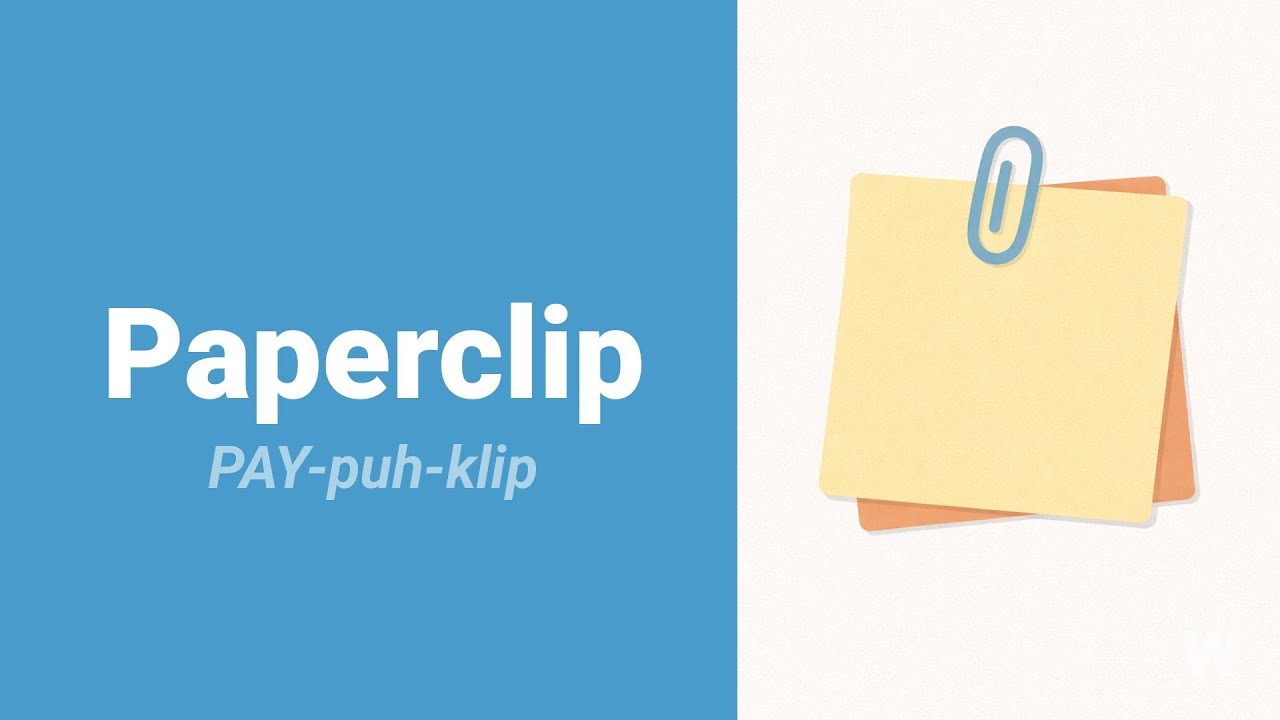 How to Pronounce Paperclip?