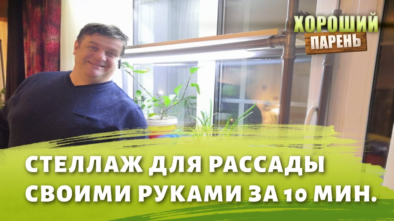 стеллаж для рассады на подоконник с подсветкой своими руками