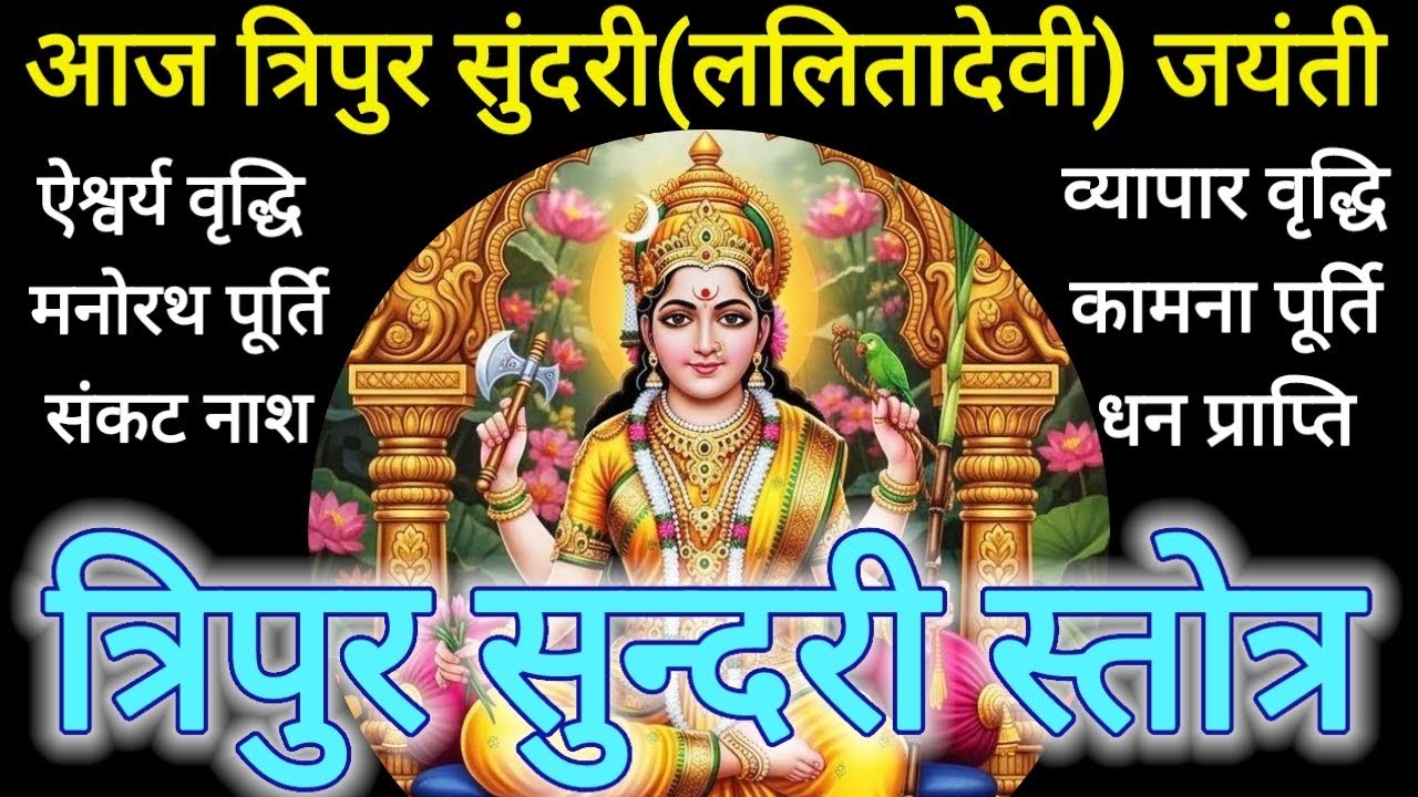 पूर्णिमा ललिता देवी वंदना||श्री त्रिपुर सुंदरी स्तोत्र Tripur Sundari Stotra
