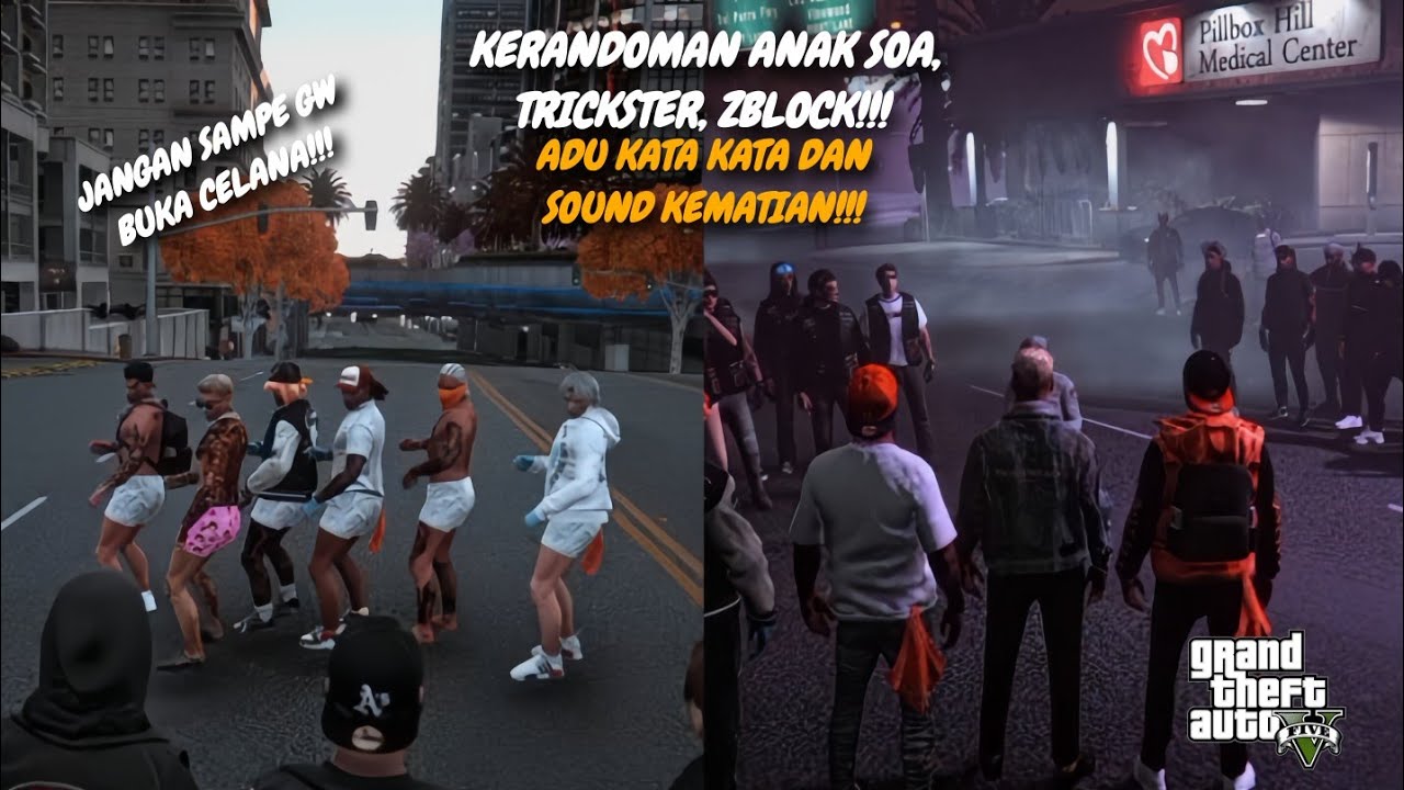 KERANDOMAN ANAK SOA, TRICKSTER, ZBLOCK, ADU KATA KATA DAN SOUND KEMATIAN - GTA 5 ROLEPLAY