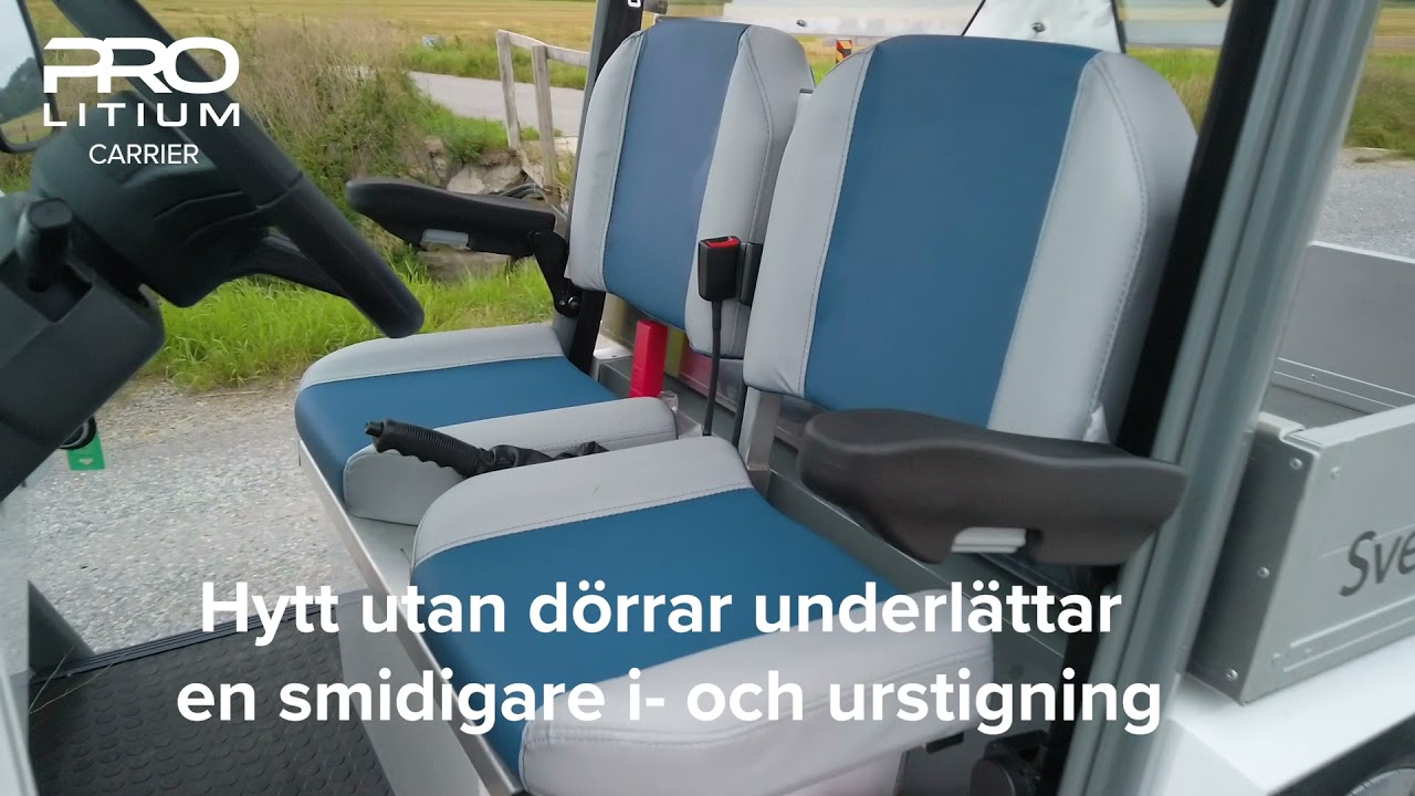 PRO Litium Carrier - smidigt eldrivet arbetsfordon
