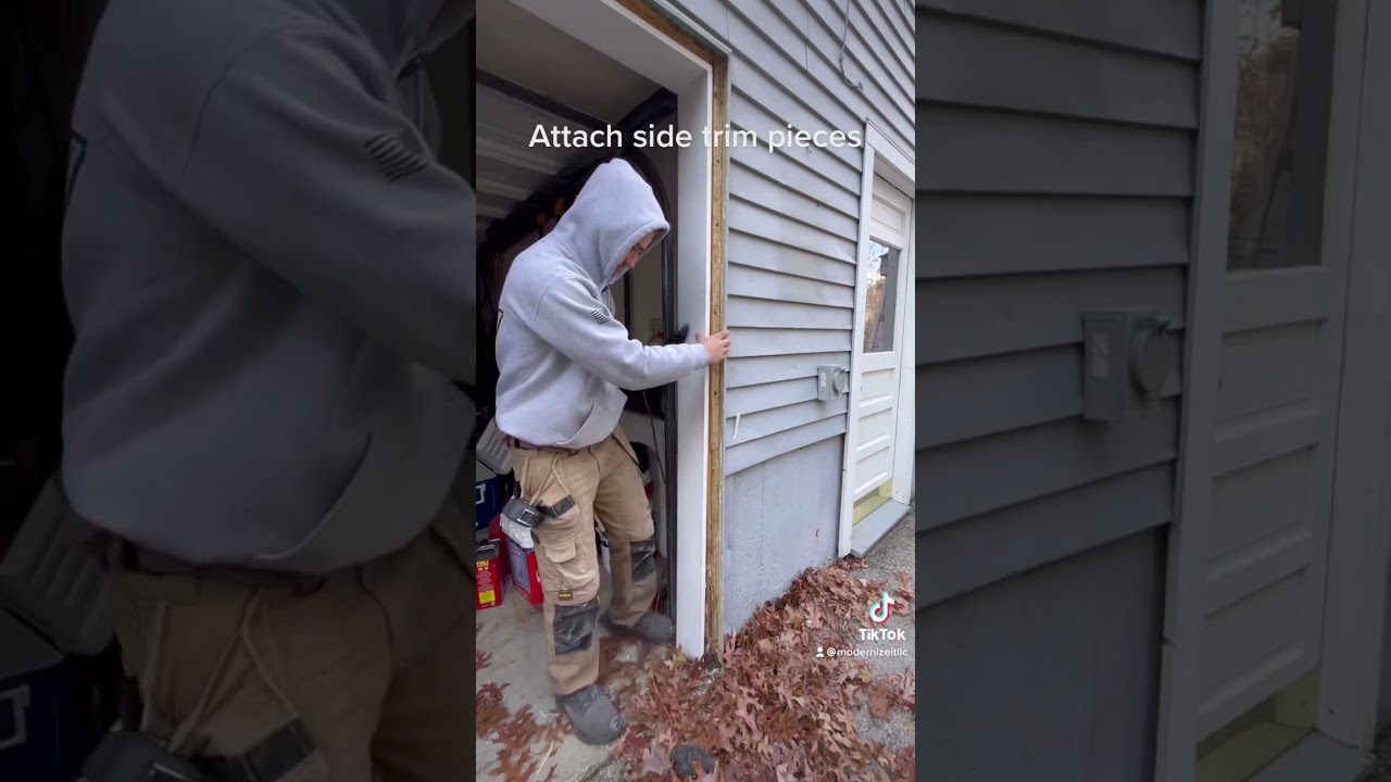 How to replace rotting garage door trim. #pvc #cortex #trim #doors #rot #howto #tipsandtricks #easy