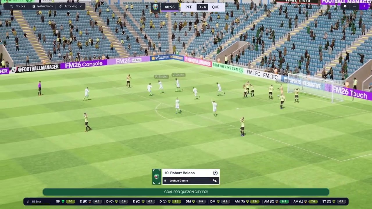 FM26 Pilipinas E96 PFF Youth City FC vs Quezon City FC All Pilipino Cup 3rd Round 1rst Leg Season 2