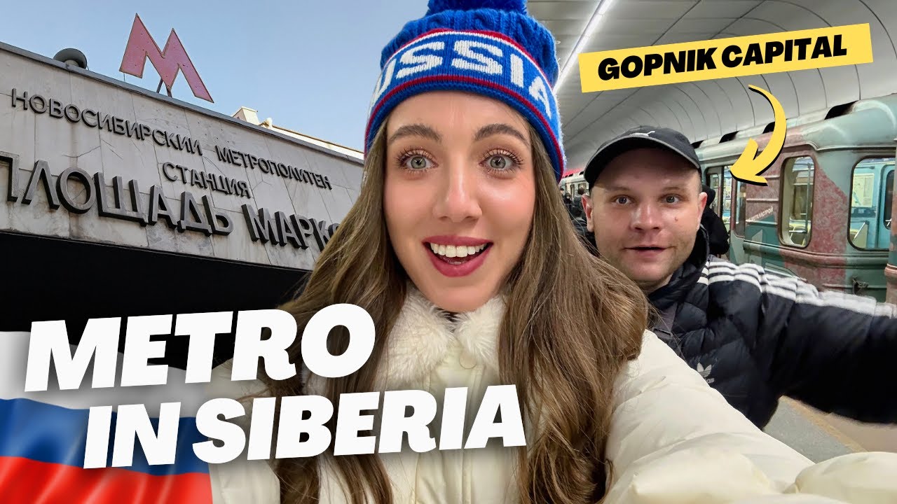 Crazy Russian Metro of Novosibirsk: Trying $0.5 ride in Siberia! 🇷🇺