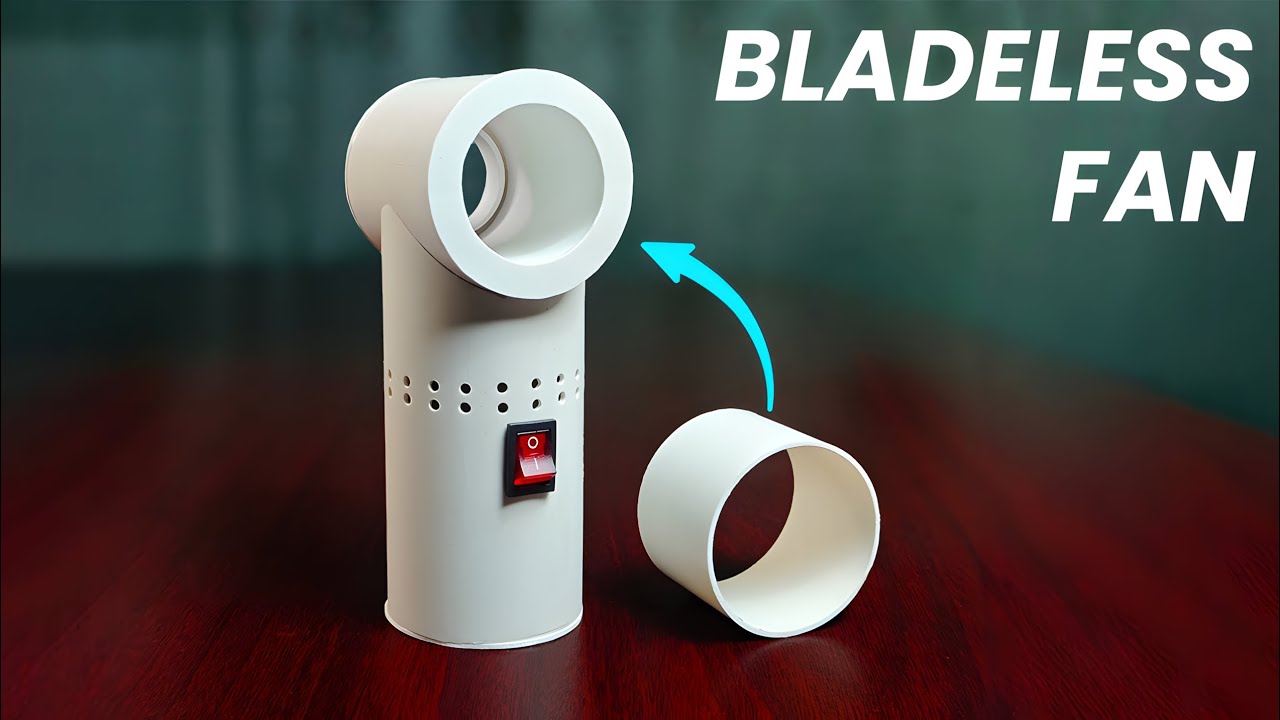 Amazing DIY Bladeless Fan Made from PVC Pipe!